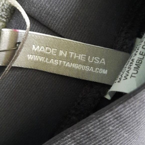 Last Tango NWT Dark Grey Elastic Waistband Front Slit Pant Legs Size Small - Picture 5 of 10